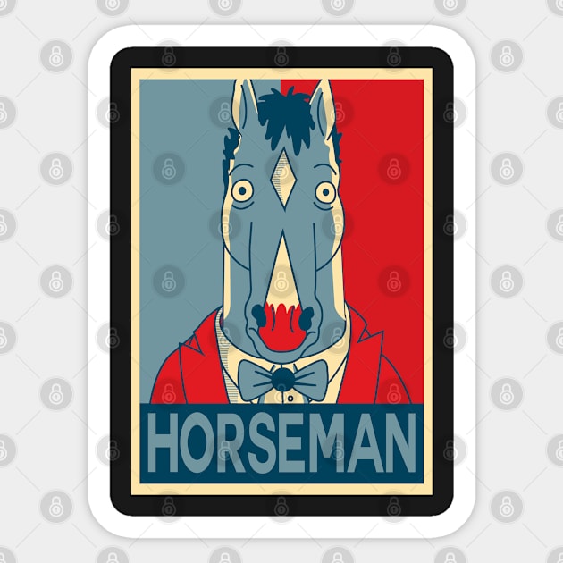 Horseman Obey Sticker by dnacreativedesign